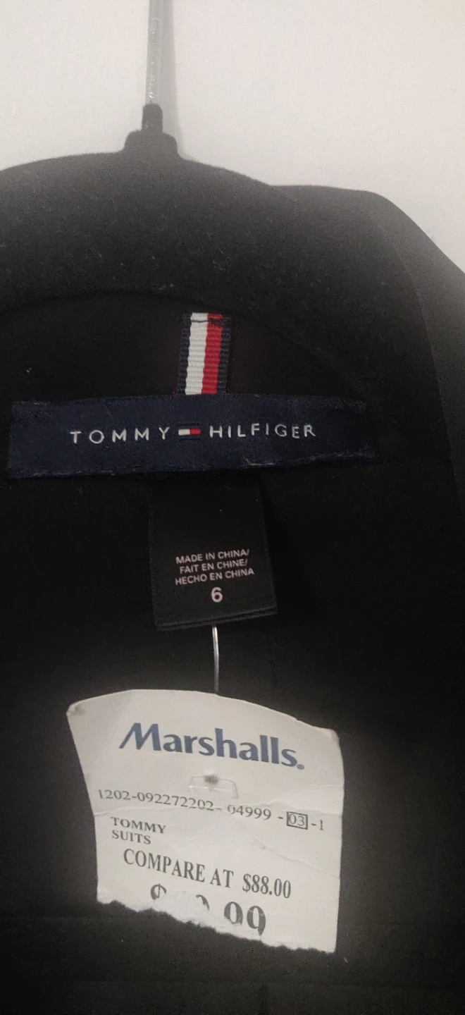 Tommy Hilfiger Black Lace Trench Coat Size 6 - photo 5
