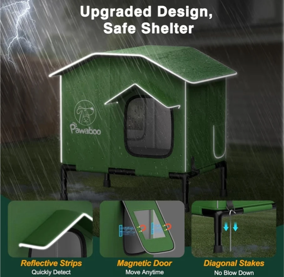Pawaboo Heated Cat House Outdoor/Indoor - photo 4