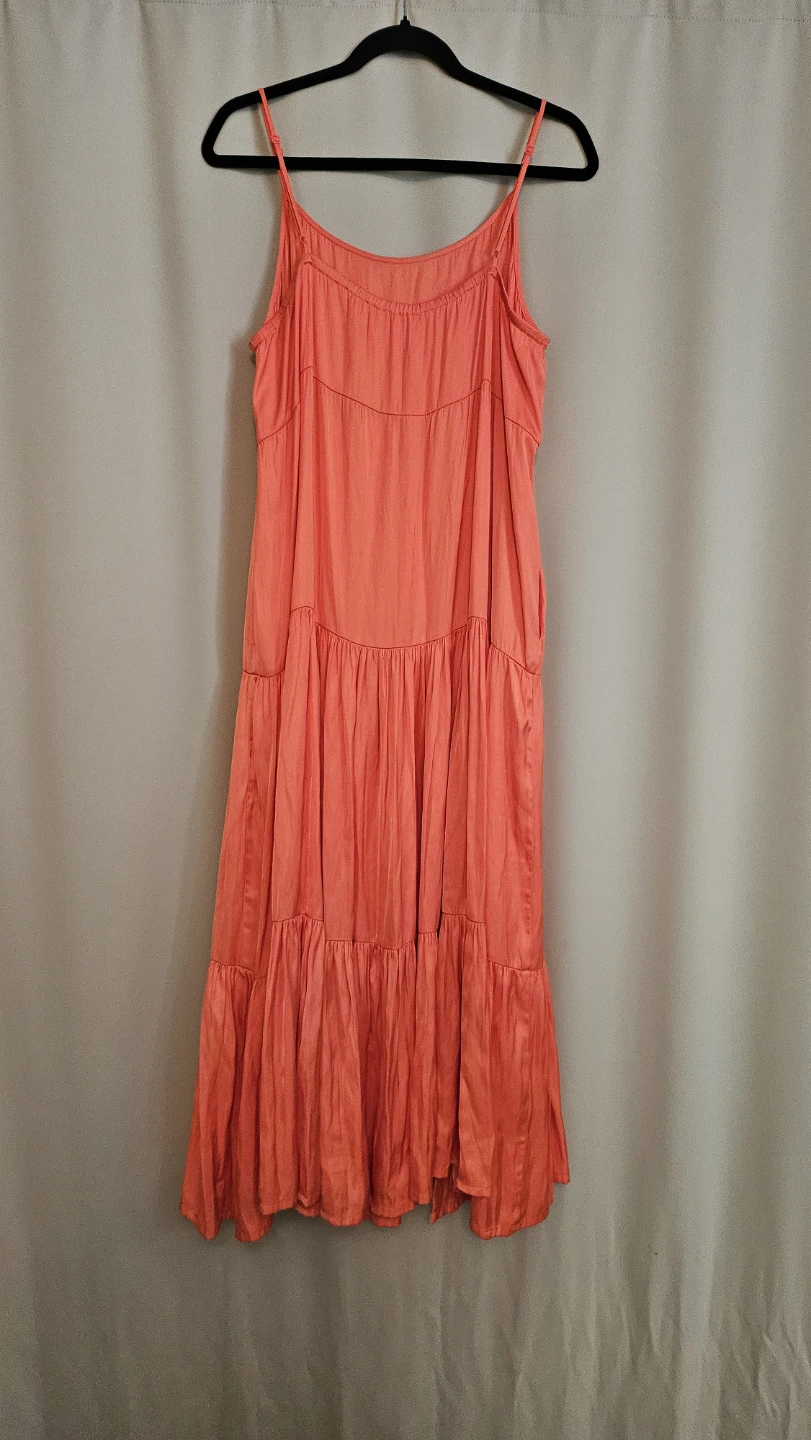 Women's Coral Tiered Maxi Dress - photo 2