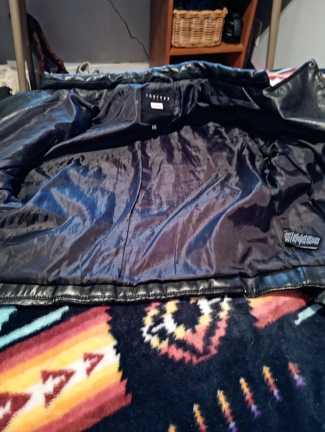 Therapy Black Faux Leather Moto Jacket - photo 5