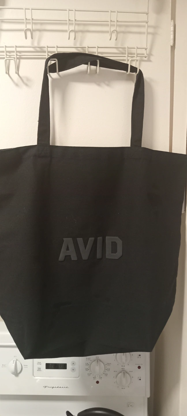 Black AVID Tote Bag