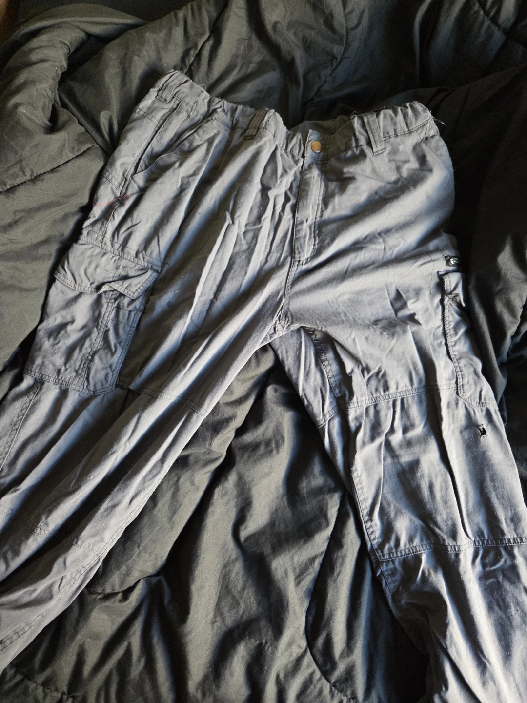 Grey cargo pants