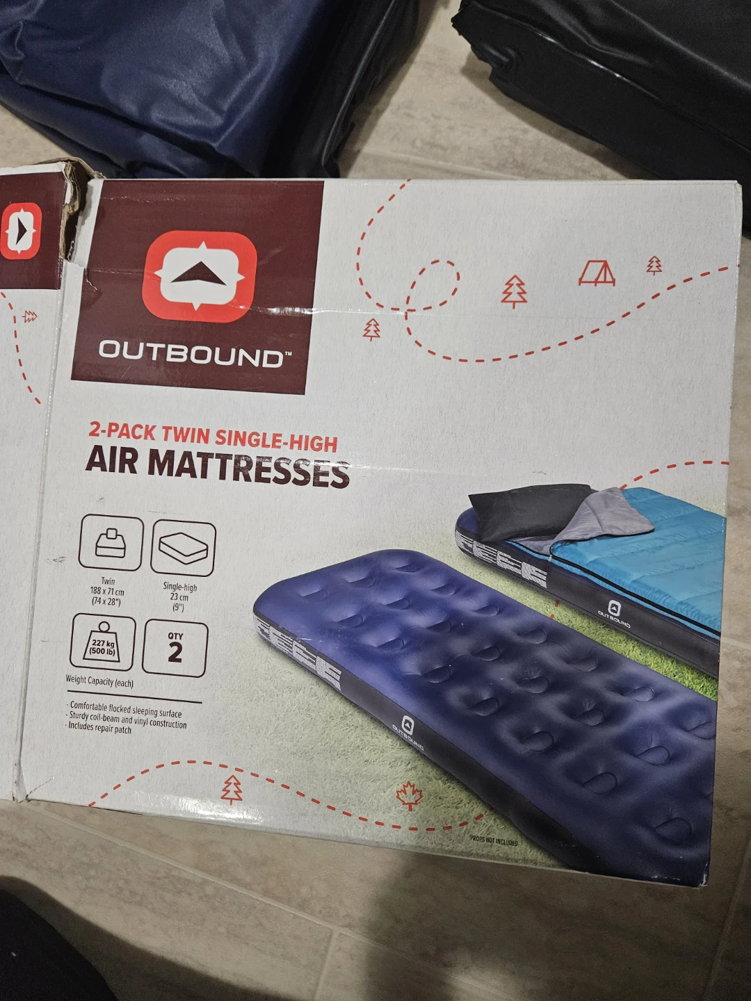 Outbound 2-Pack Twin Single-High Air Mattresses