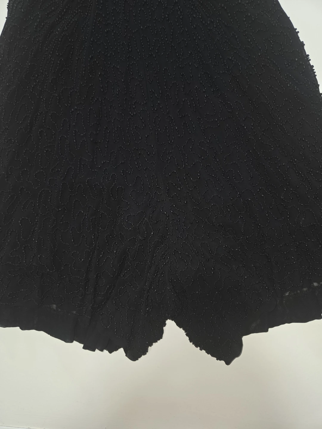 French Connection Black Beaded Halter SHORTS JUMPER Size 6 - photo 4