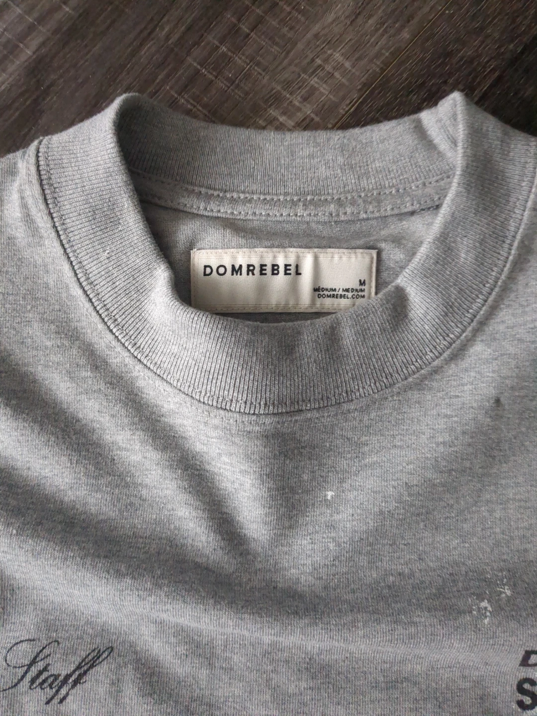 DOMREBEL Grey Studio Stuff T-Shirt Medium - photo 2