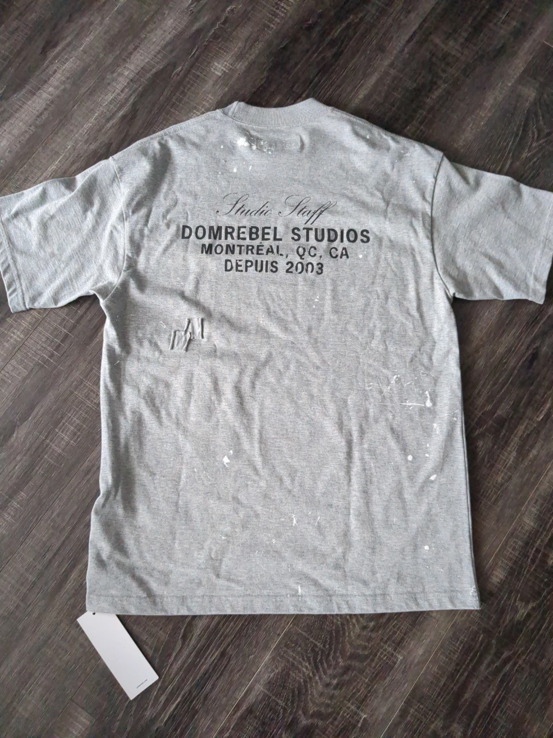DOMREBEL Grey Studio Stuff T-Shirt Medium - photo 5
