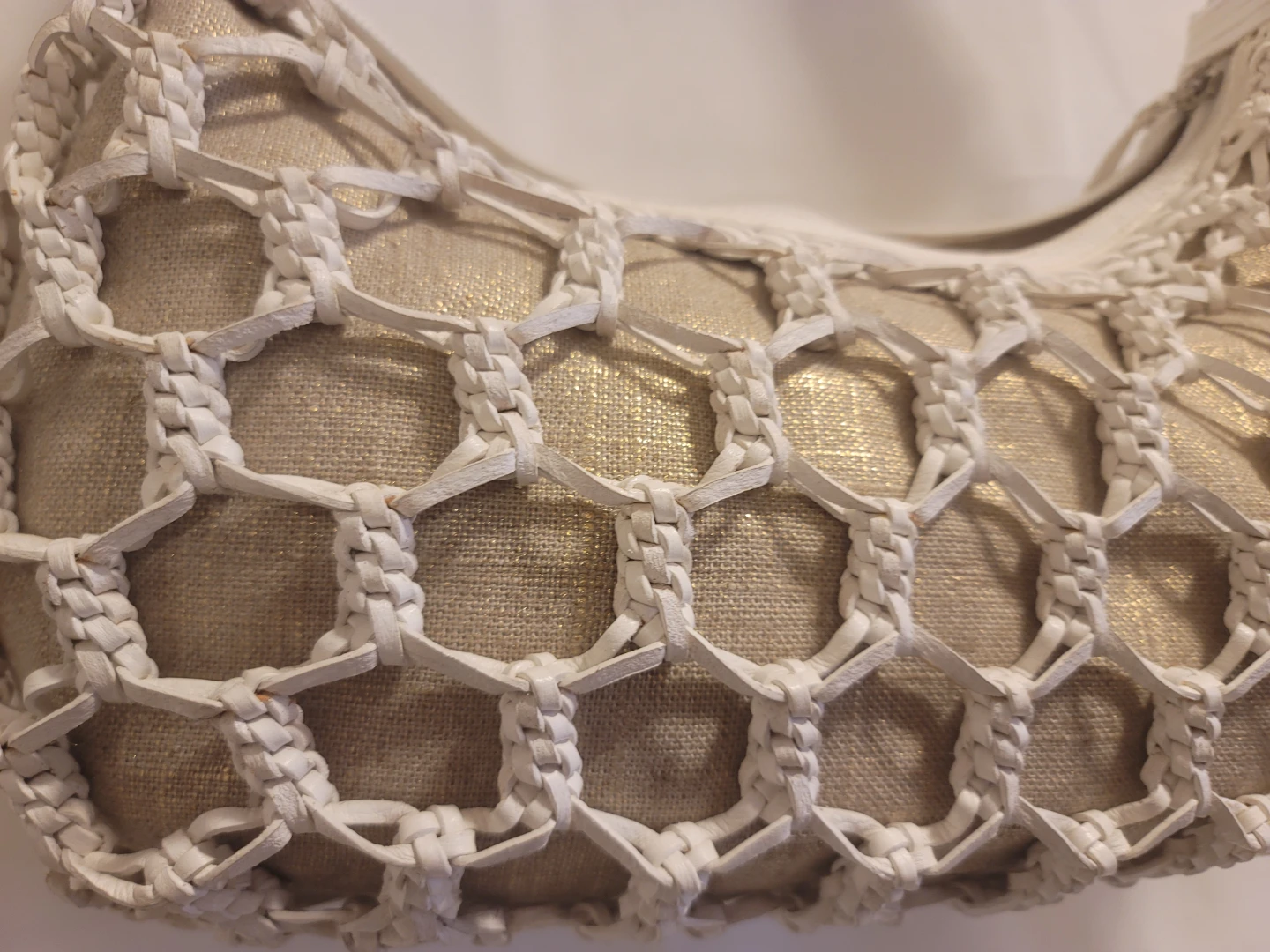 Colehaan White woven shoulder bag - photo 2
