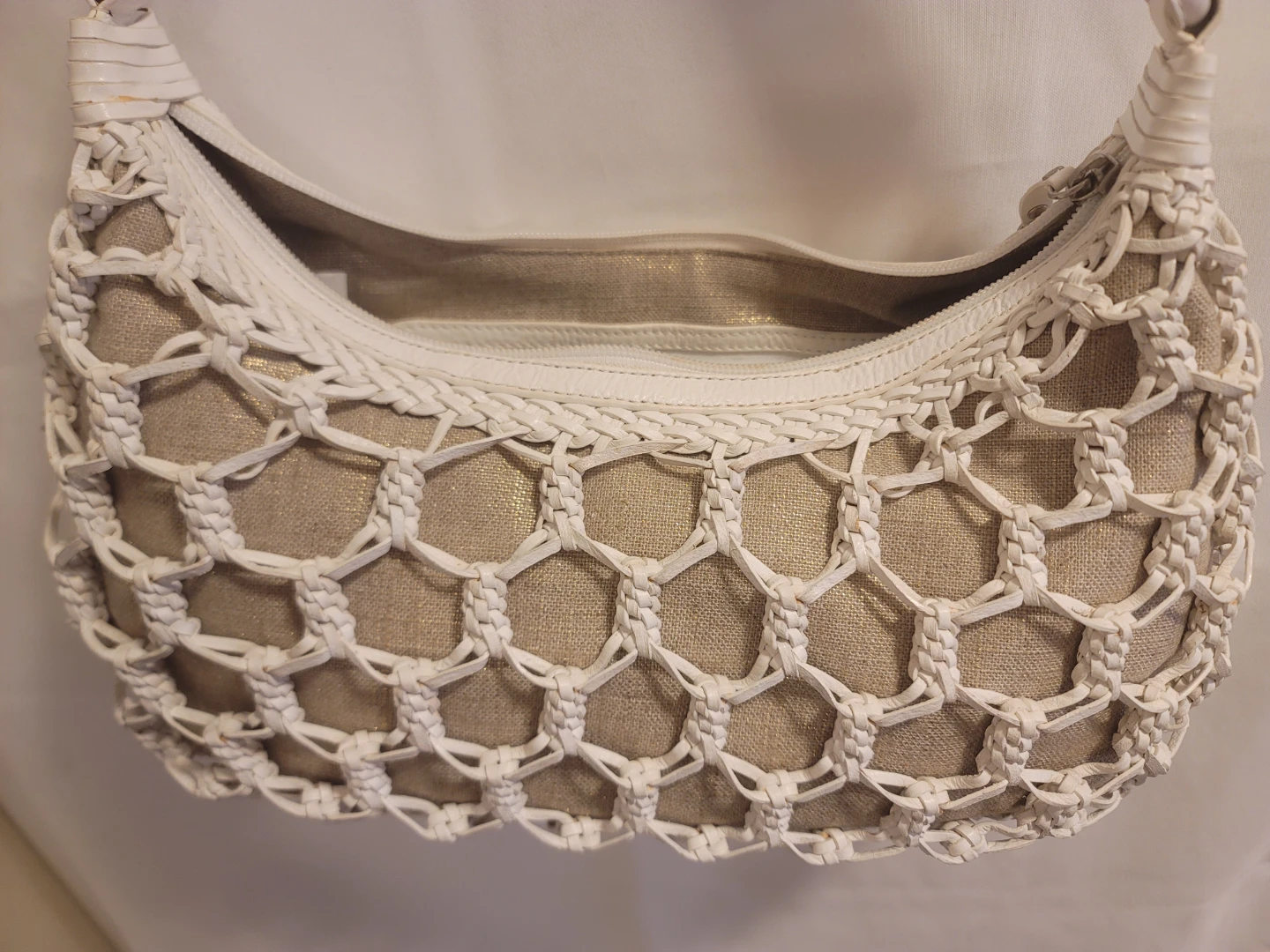 Colehaan White woven shoulder bag - photo 3