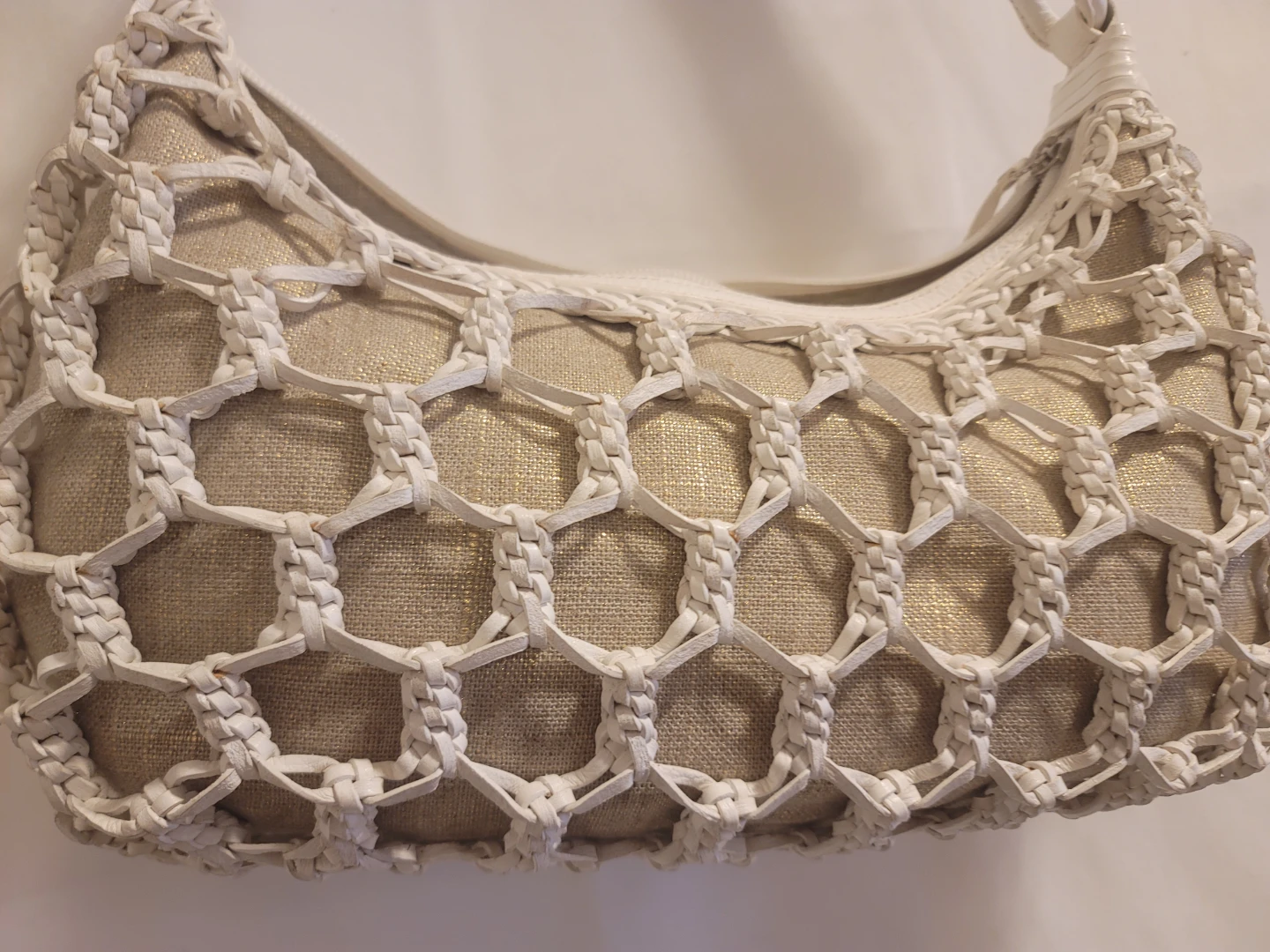 Colehaan White woven shoulder bag - photo 4