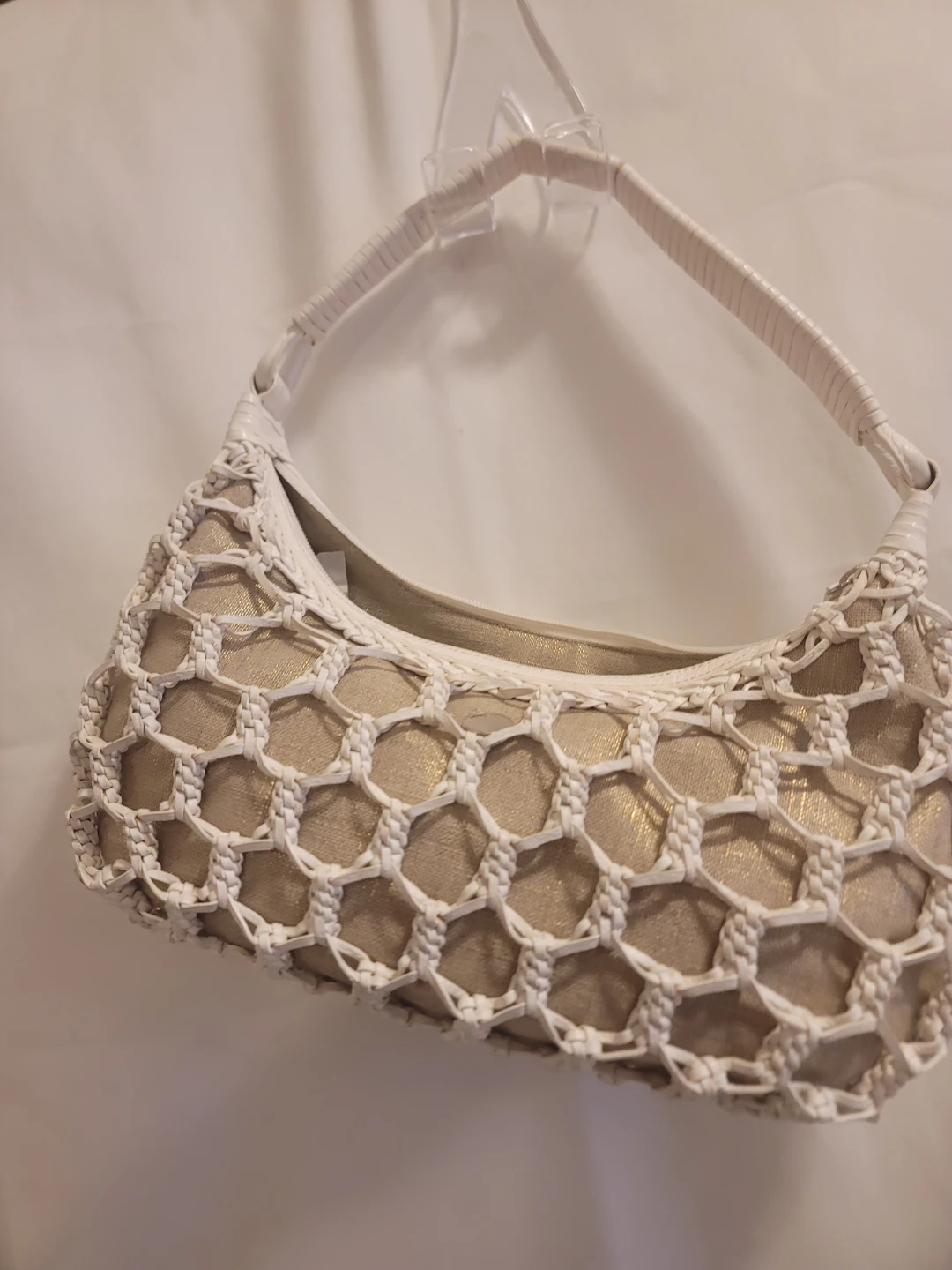 Colehaan White woven shoulder bag - photo 5