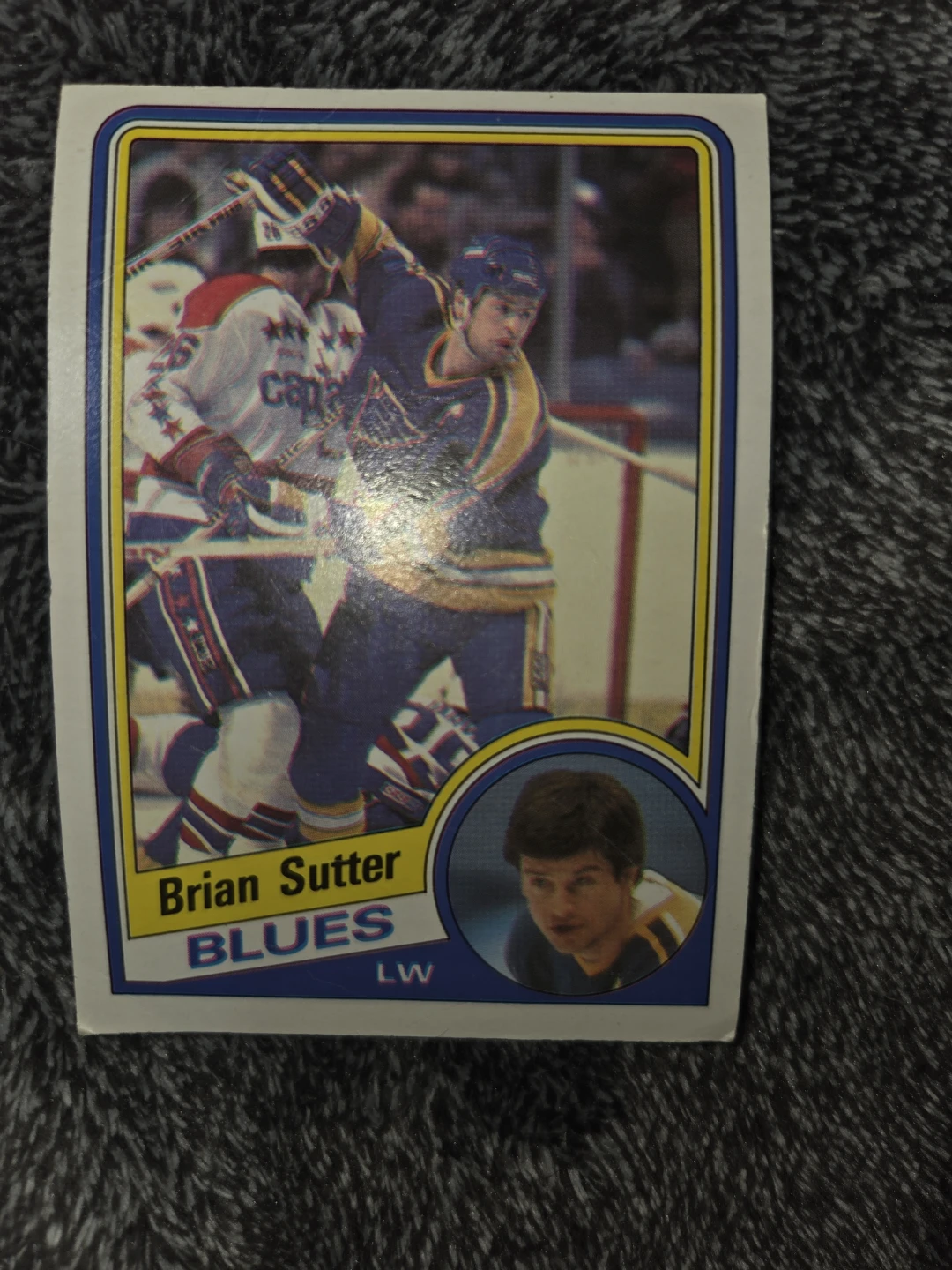 1984-85 O-Pee-Chee Brian Sutter Hockey Card with stats