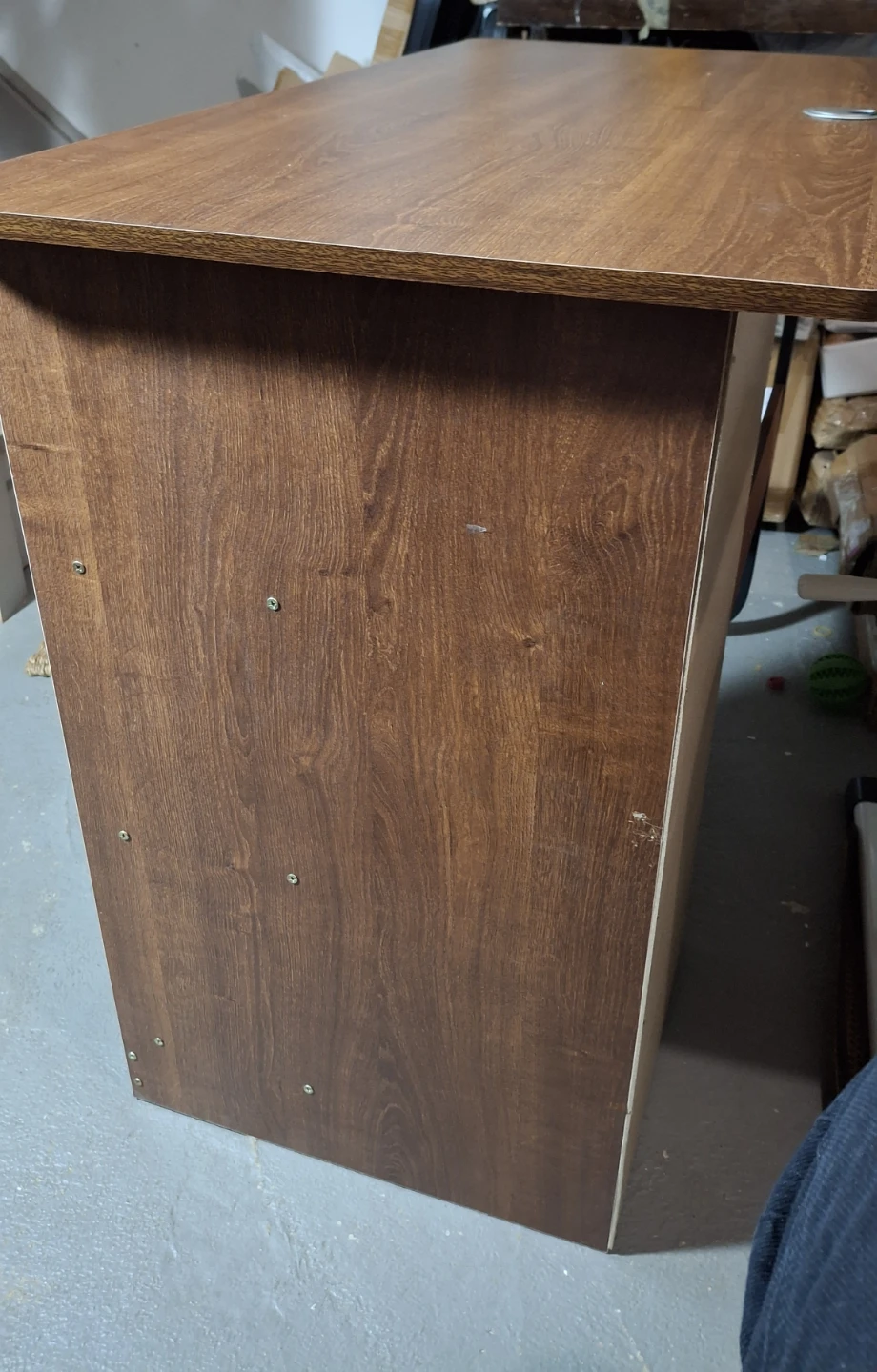 Compact desk with three locked drawers (100x50x72cm) 🏆 - photo 3