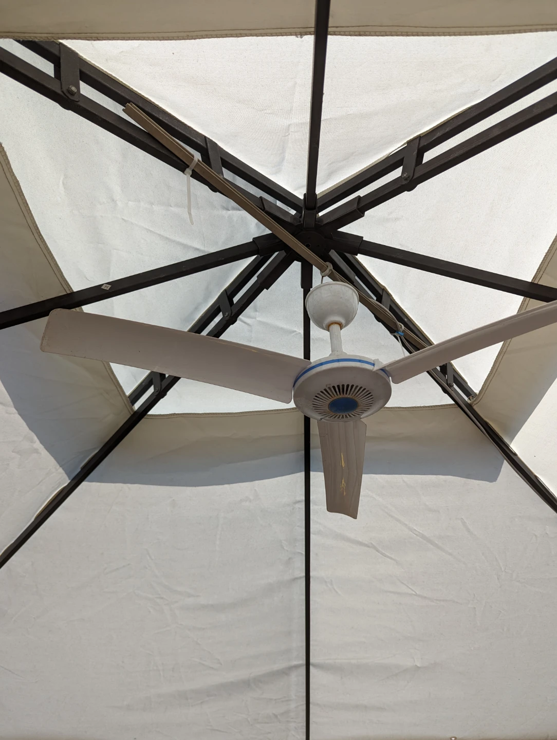 Metal Gazebo Canopy Tent with Curtains 10x10 and FAN - photo 3