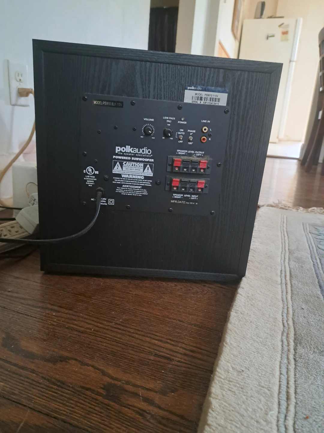 Polk Audio PSW10 Powered Subwoofer