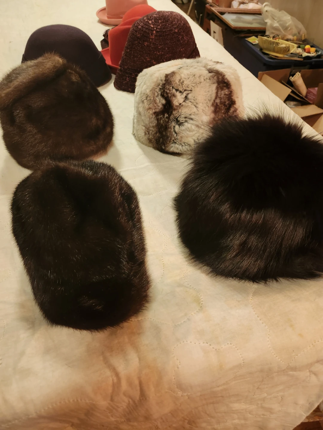 Light Brown Mink Fur Hat