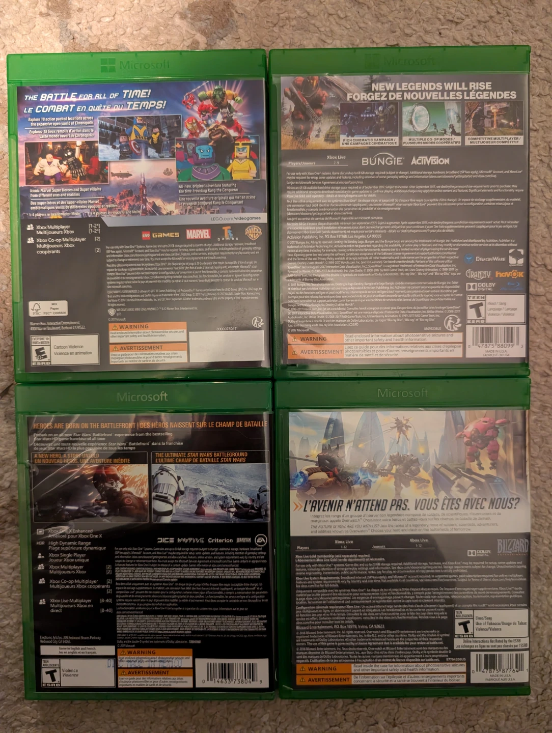 XBOX ONE: LEGO Heroes 2, Destiny 2, Battlefront II, Overwatch - photo 2