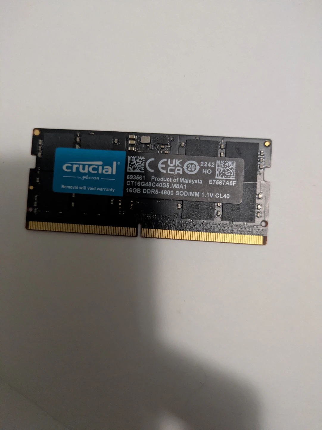 Crucial 16GB DDR5-4800 SODIMM – $175 - photo 2