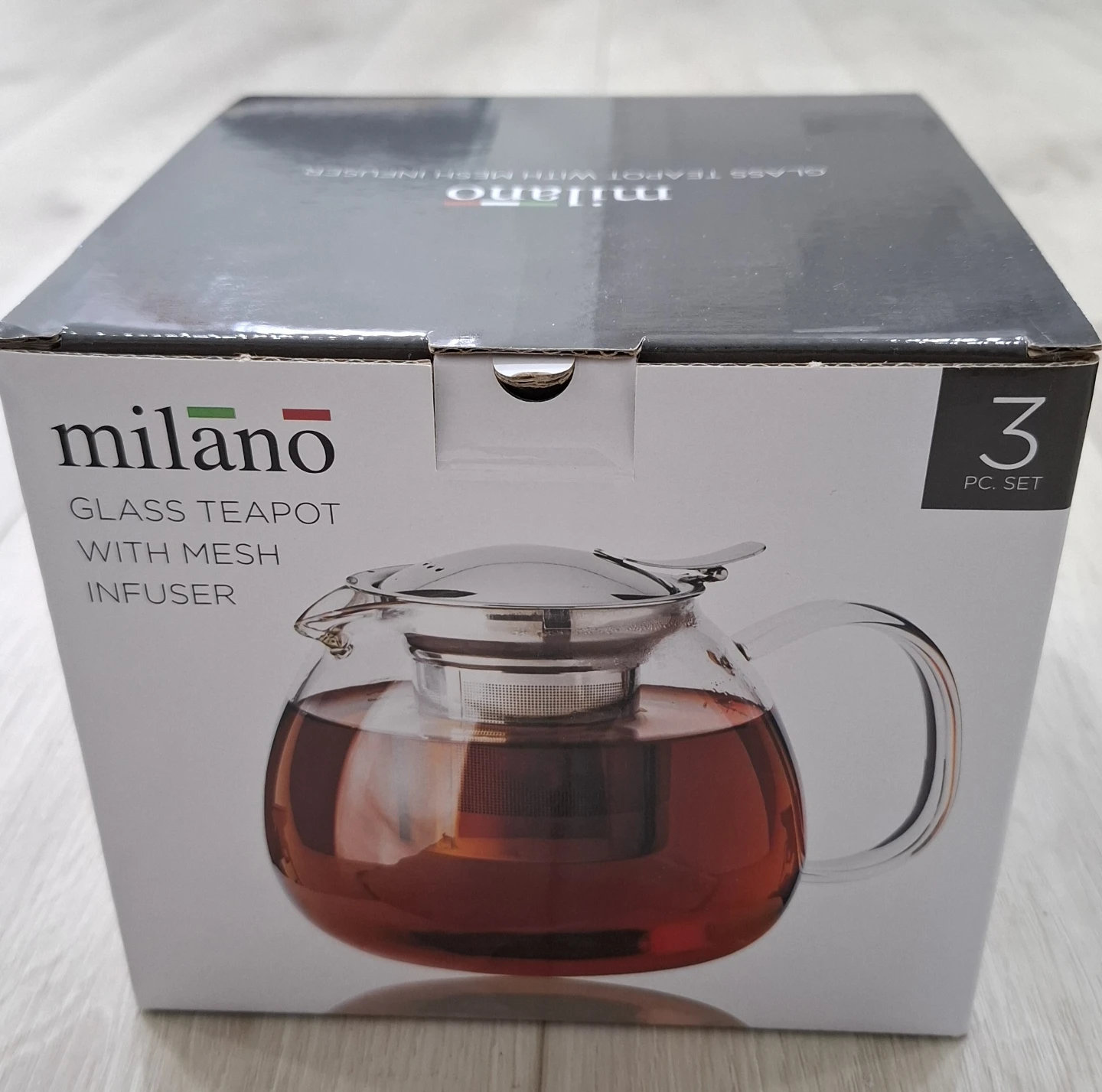 Milano Glass Teapot with Mesh Infuser - photo 2