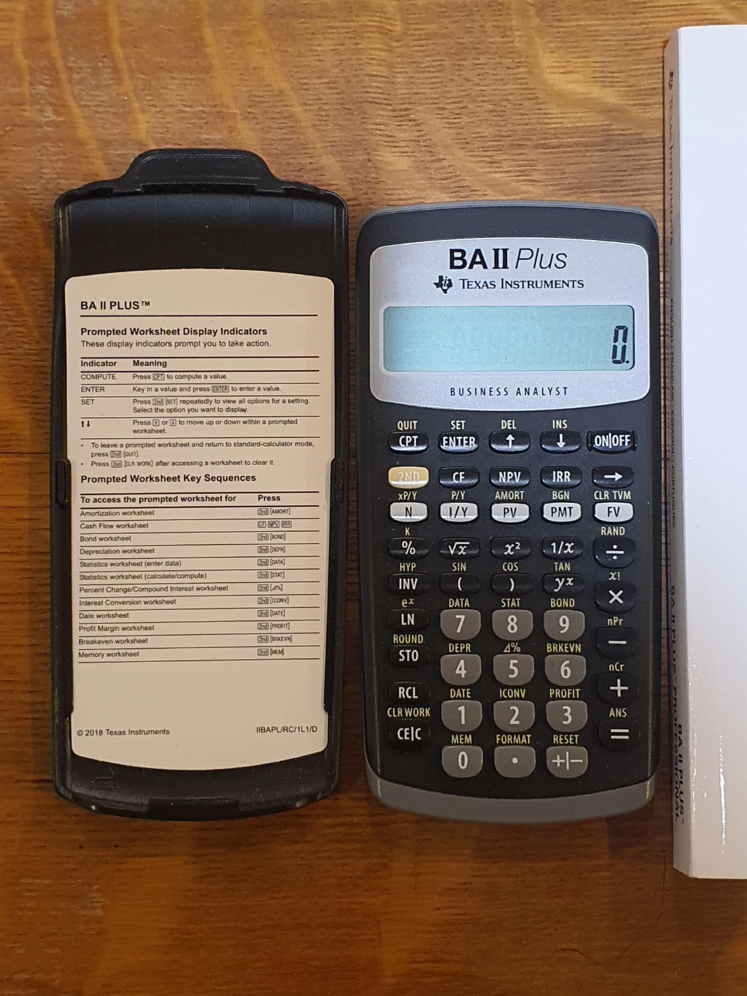 Texas Instruments BA II Plus Calculator with manual - photo 3