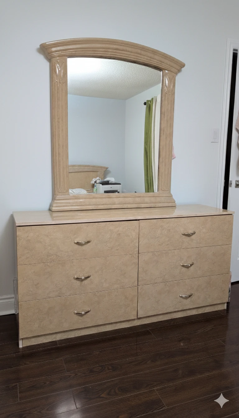 Six piece Bedroom Suite with Mirror - photo 2