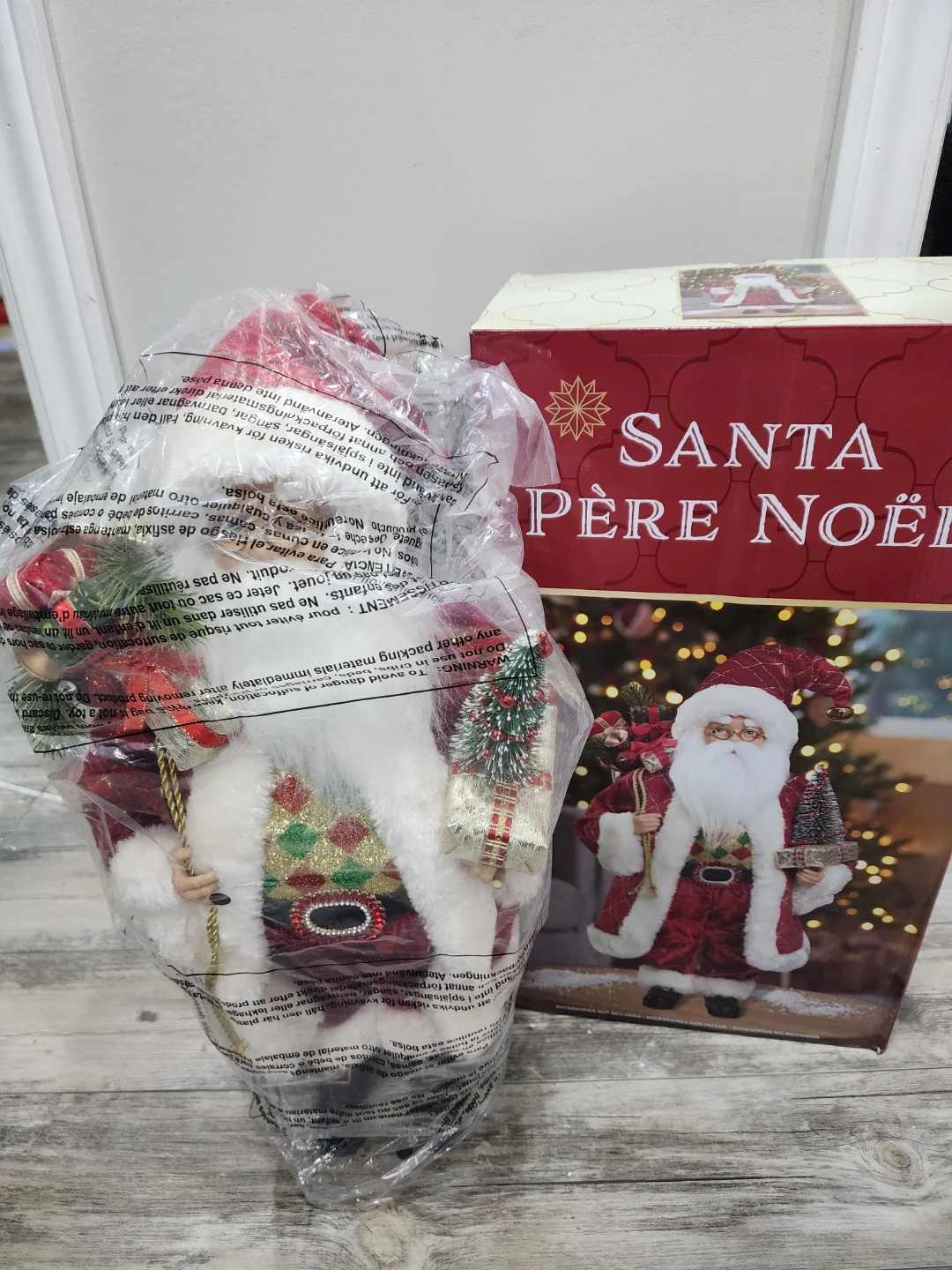 Santa Claus Figurine with Box
