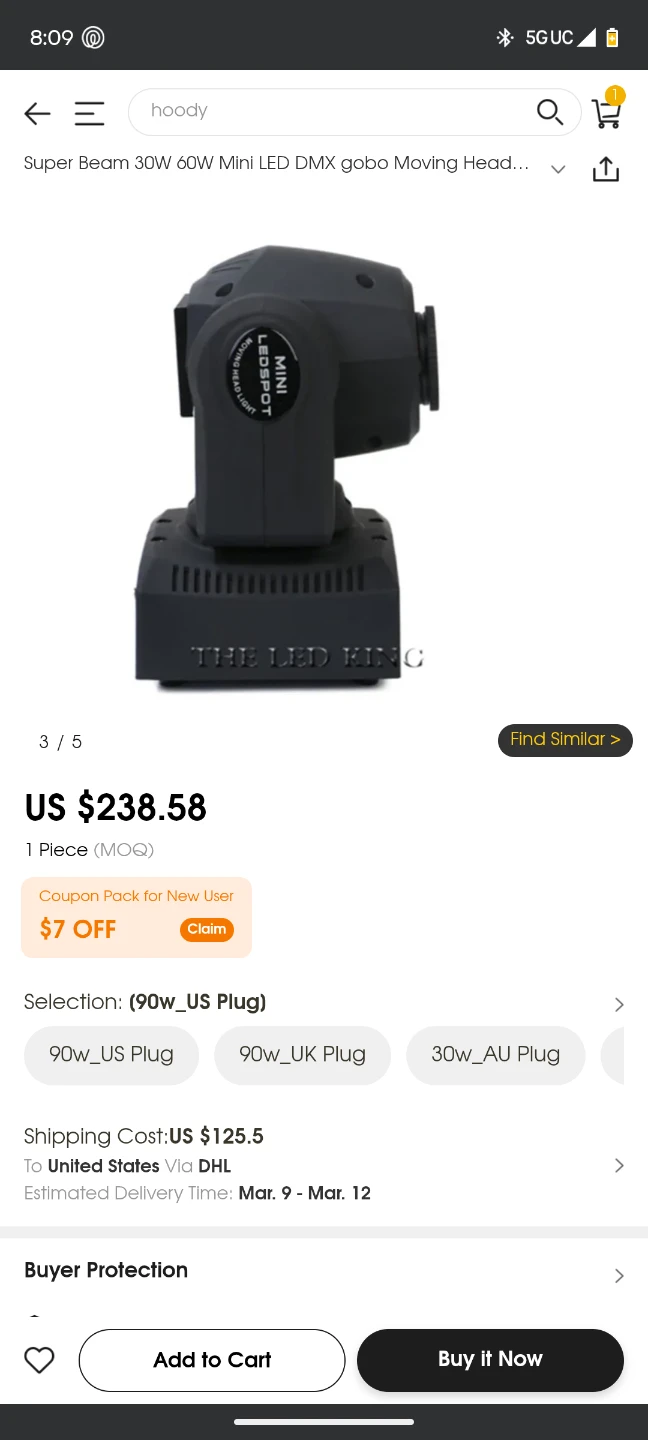 Mini LED Spot Moving Head Light