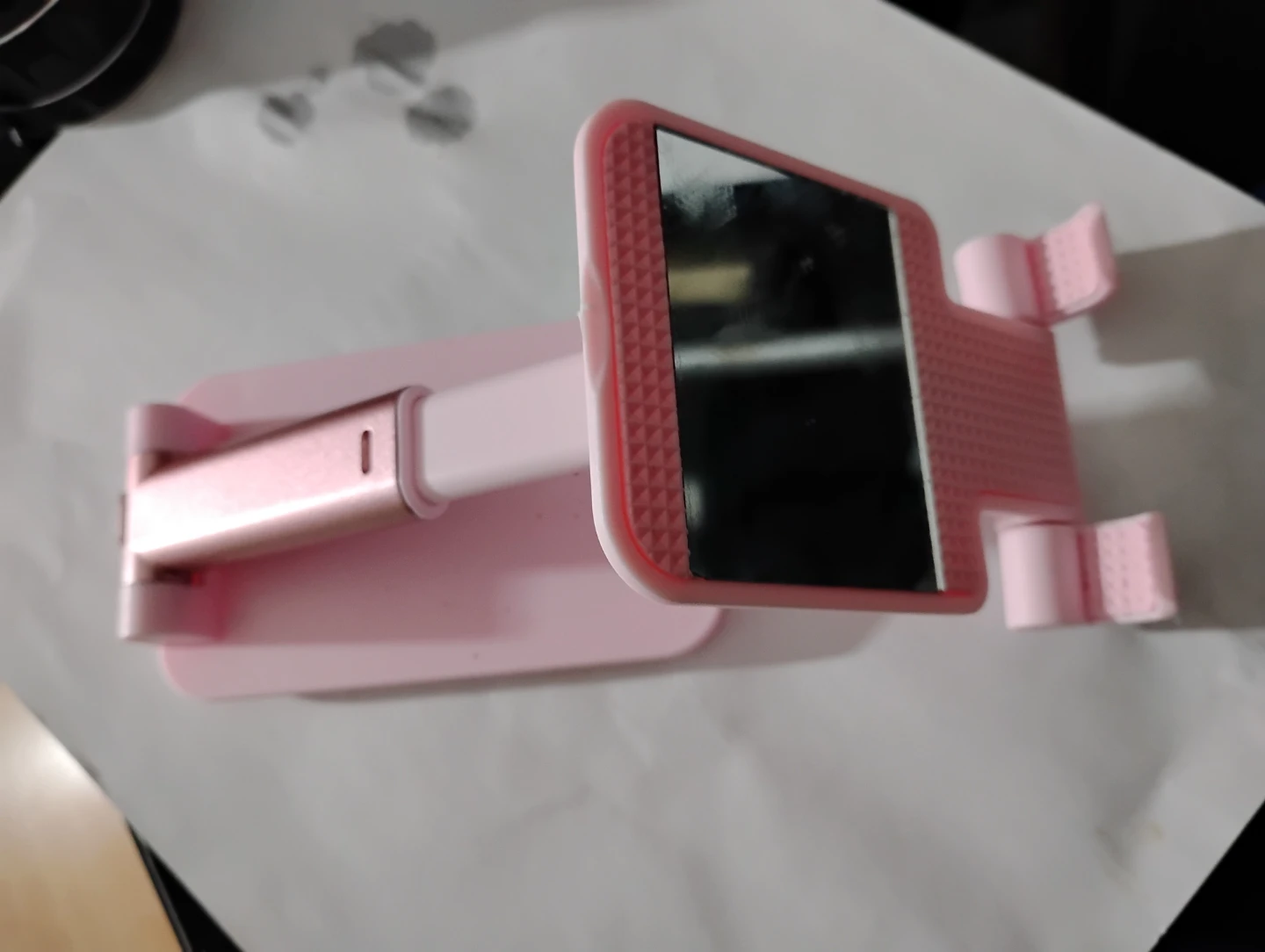 🧡🧡🧡Pink Adjustable Phone and Tablet Stand with Mirror