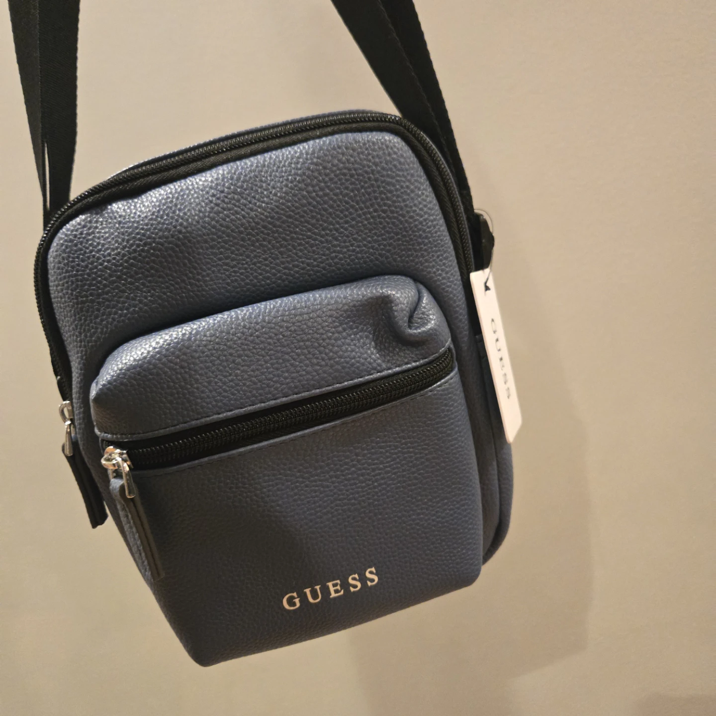 Guess Blue Faux Leather Crossbody Bag 🏆