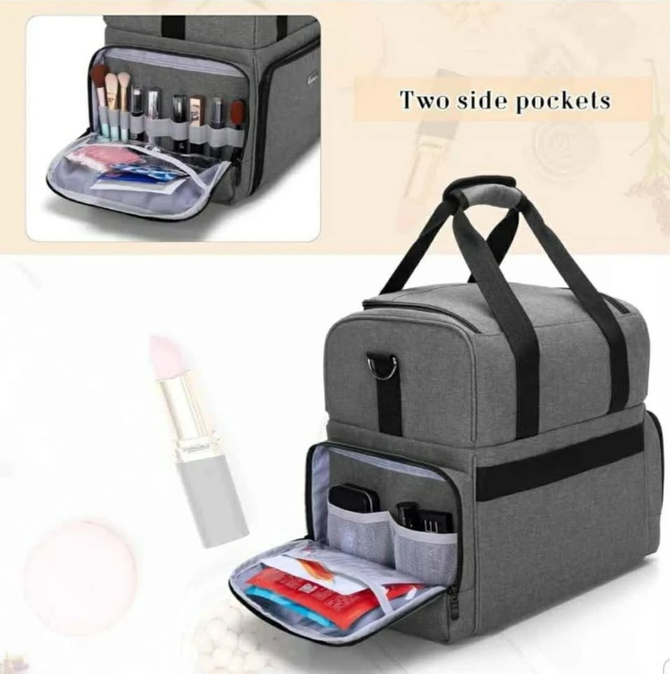 BAFASO 2 Layers Travel Makeup Bag with 3 Inner Removable ... - photo 4