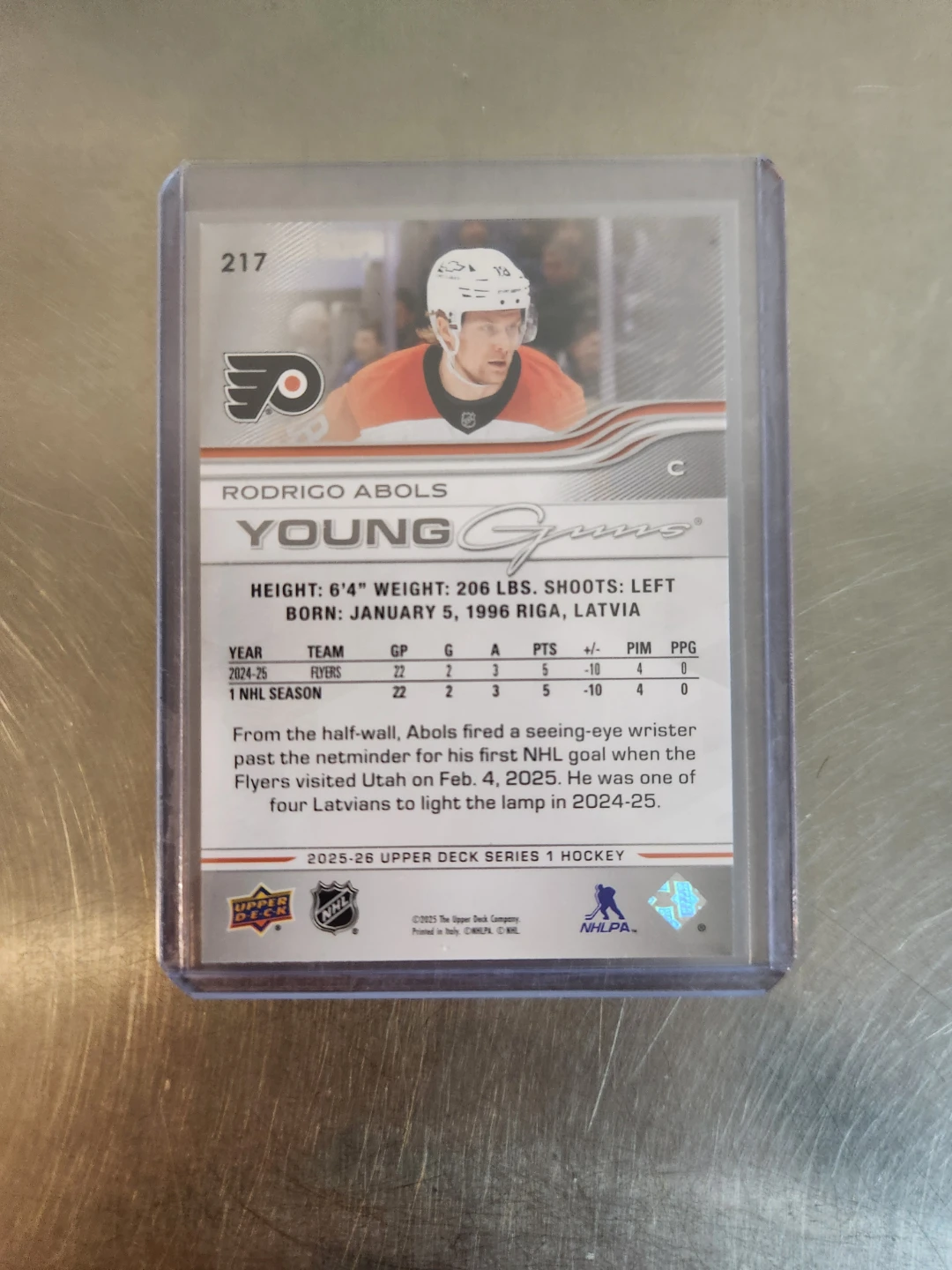 2025-26 Upper Deck Series 1 Hockey Rodrigo Abols RC - photo 2