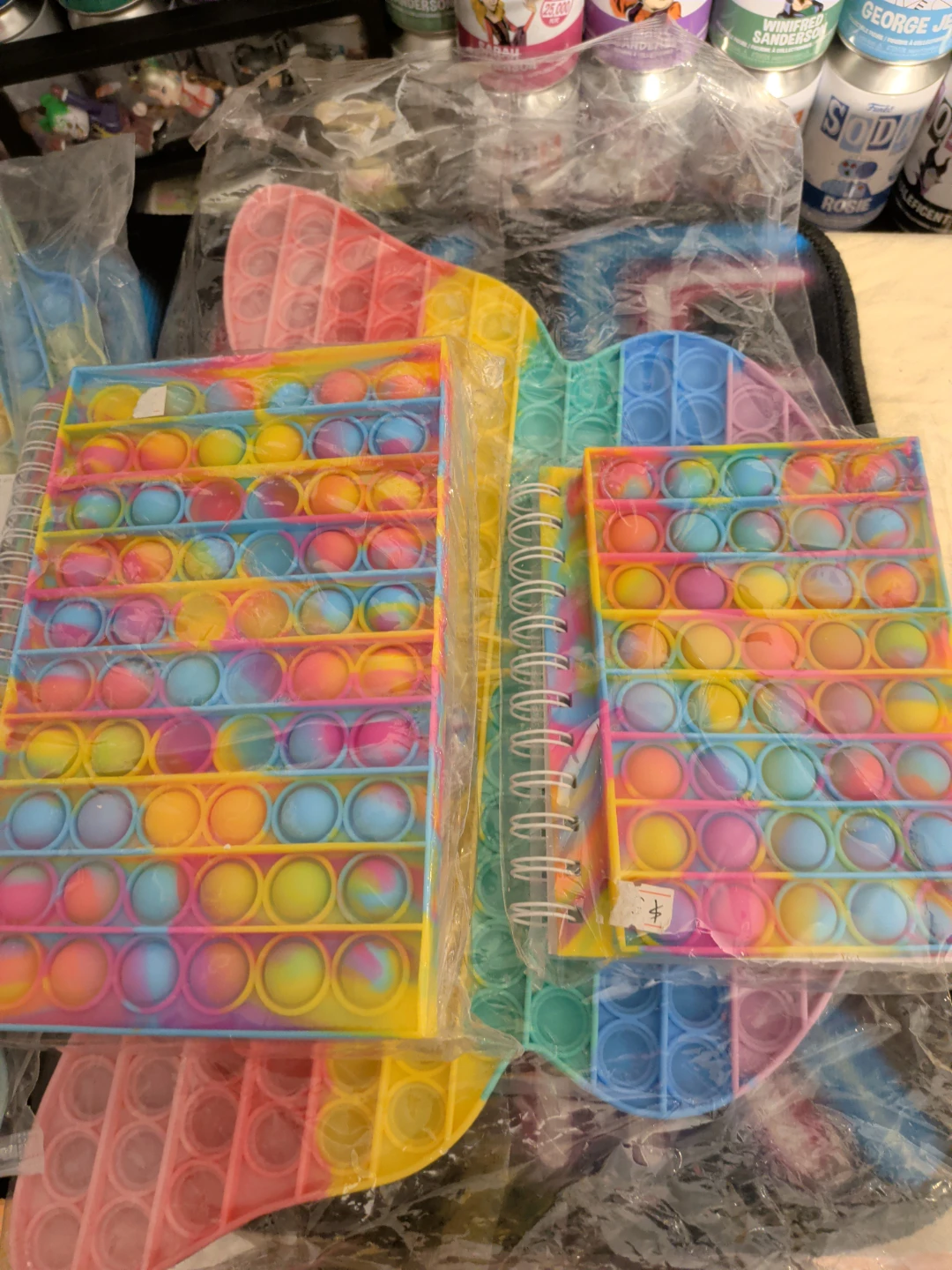 Large Rainbow Push Pop Bubble Fidget Toys - photo 5