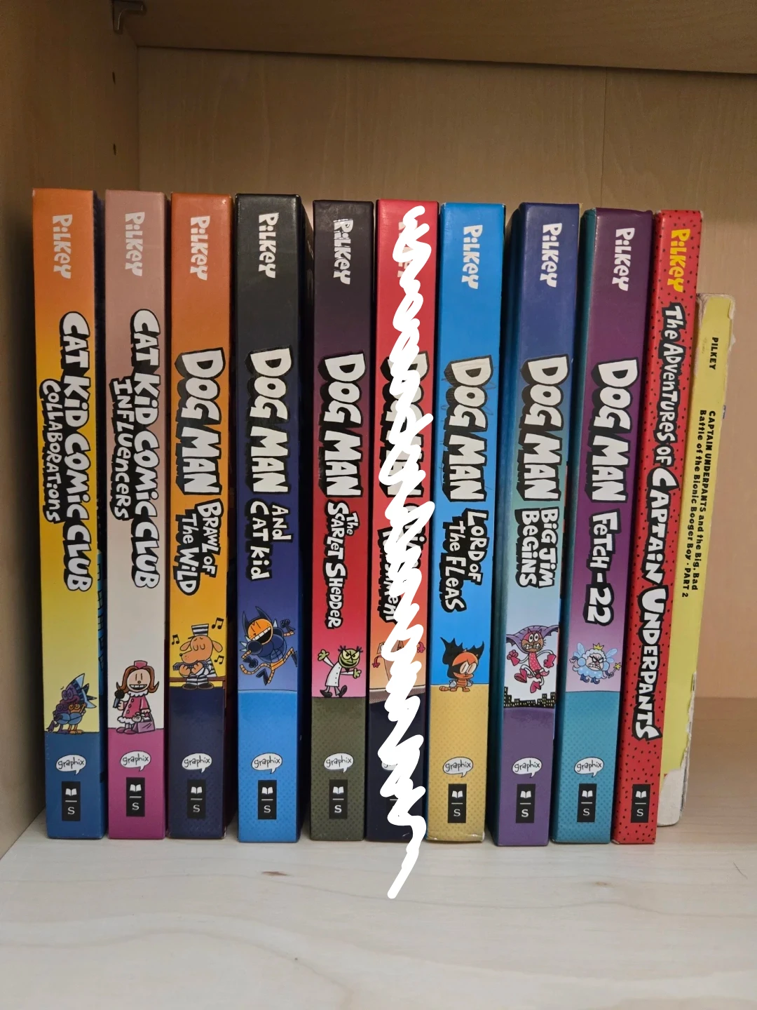 Pilkey Dog Man & Cat Kid Comic Club Book Collection