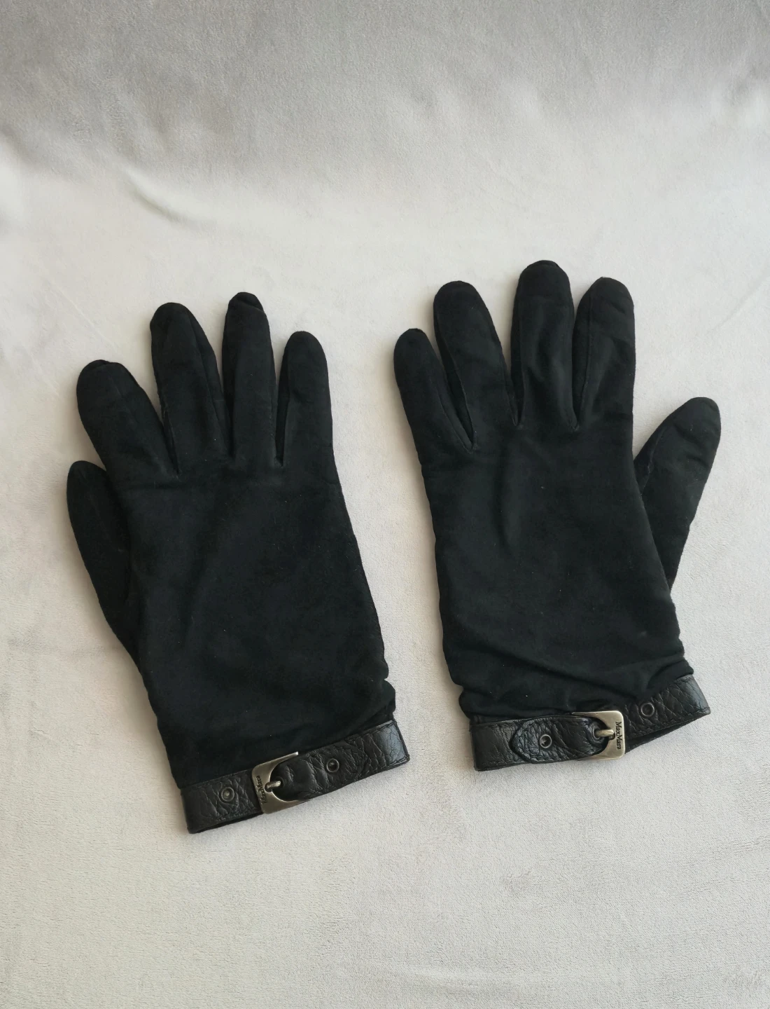 MAX MARA Women's Suede Gloves - photo 2