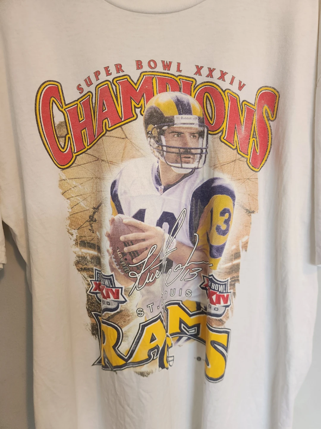 St. Louis Rams Super Bowl XXXIV Champions T-Shirt - photo 2