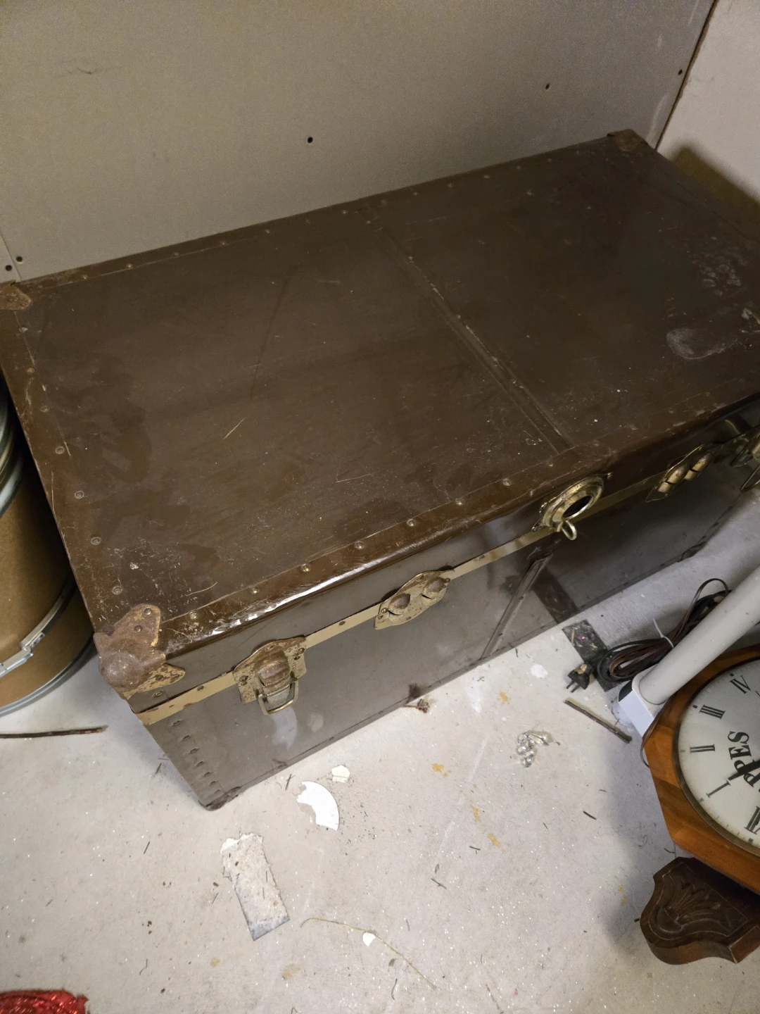 Vintage Brown Trunk Chest