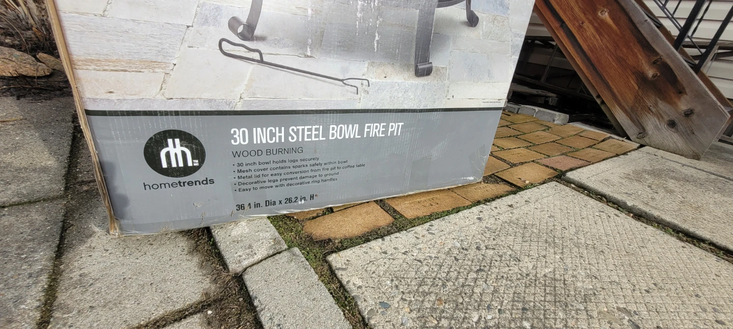 Hometrends 30 Inch Steel Bowl Wood Burning Fire Pit🏆 - photo 2