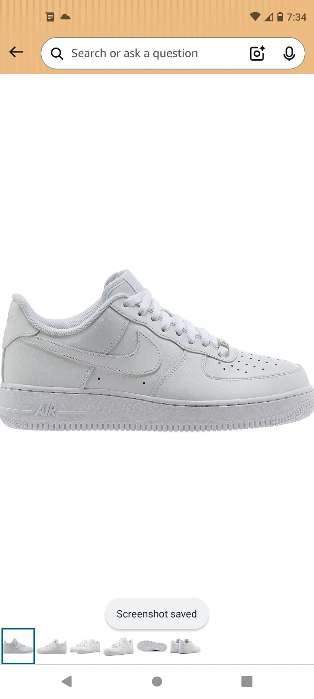 Nike Air Force 1 Low White Leather Sneakers