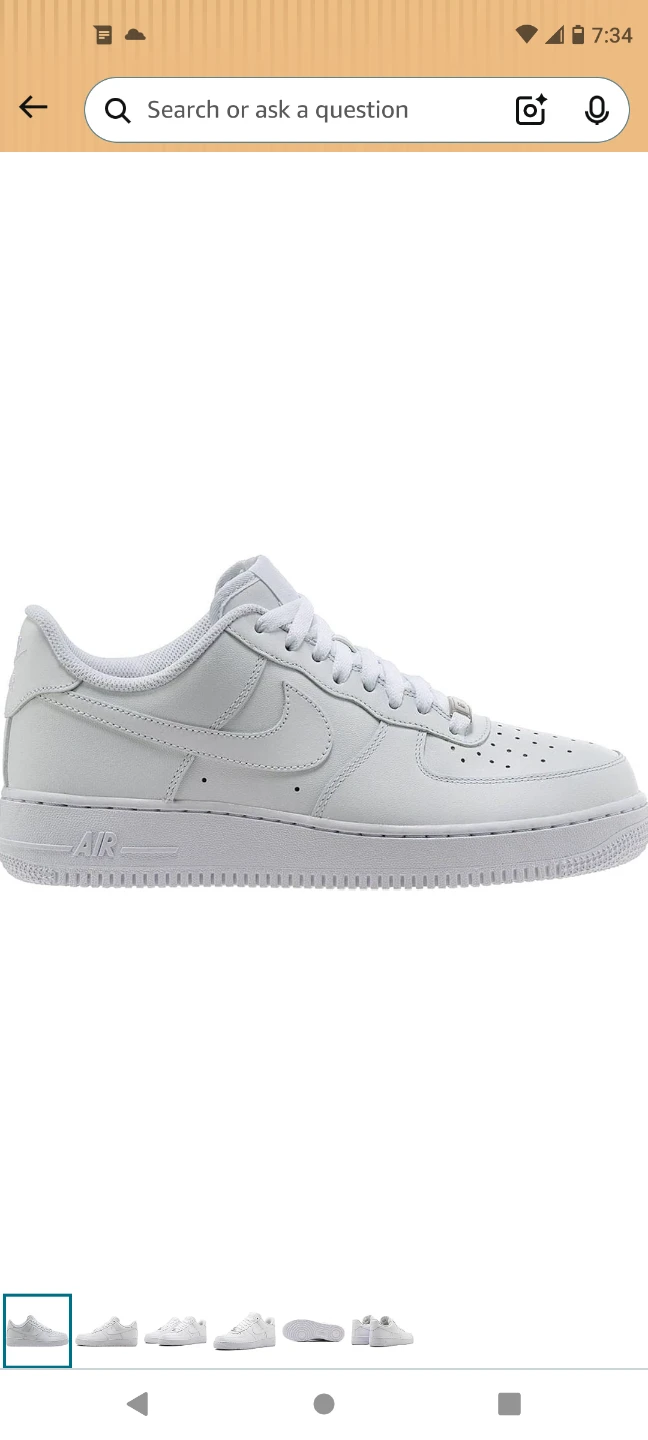 Nike Air Force 1 Low White Leather Sneakers - photo 2