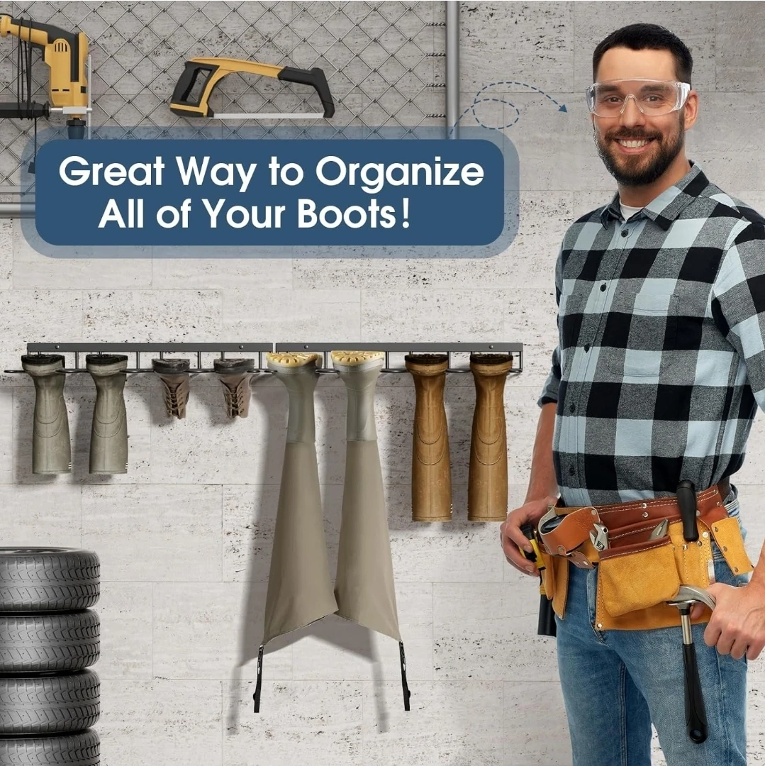 Wall Mounted Boot Rack Organizer (2 Pack) - photo 2