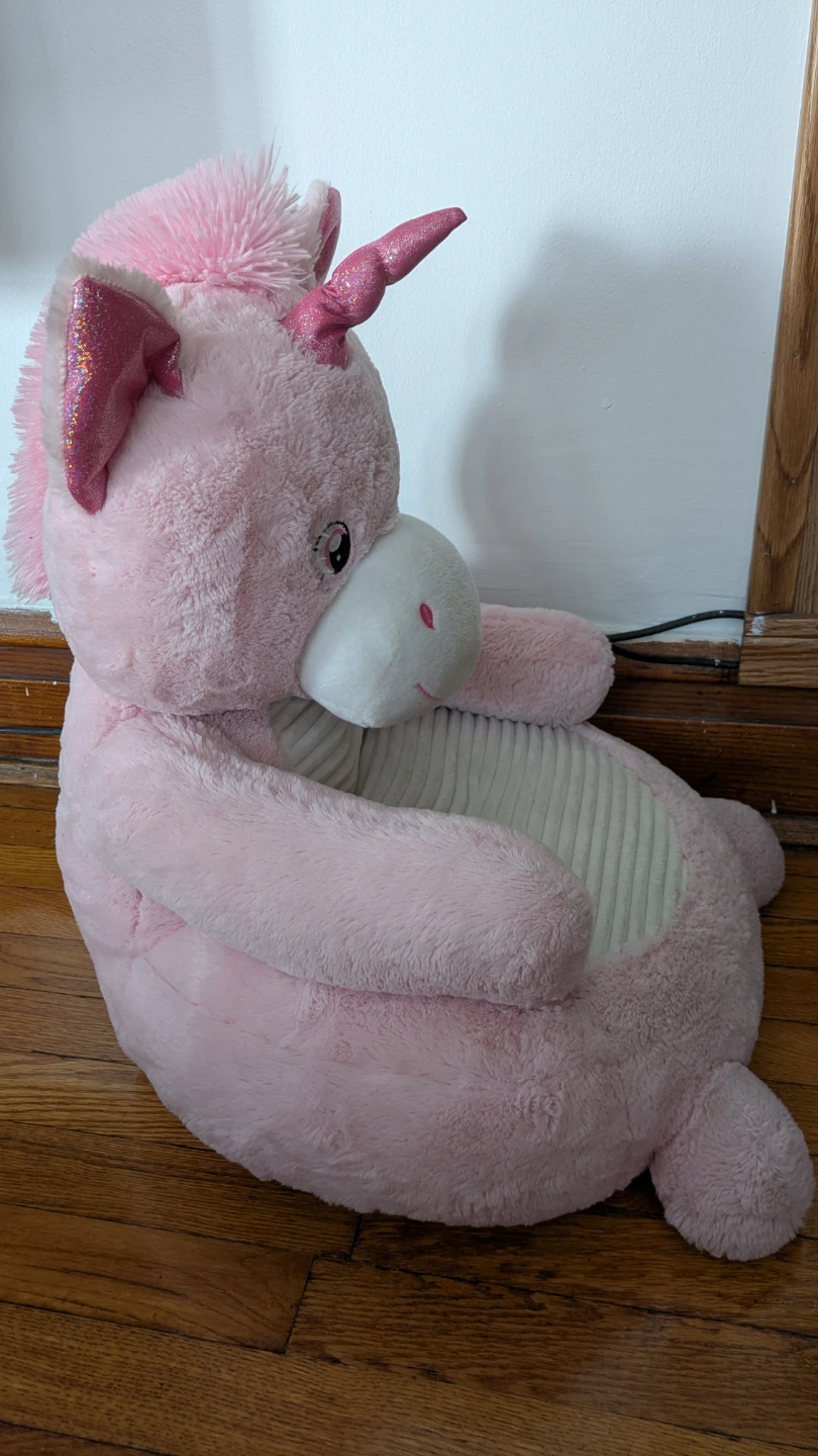 Goffa Pink Unicorn Plush Chair - photo 2