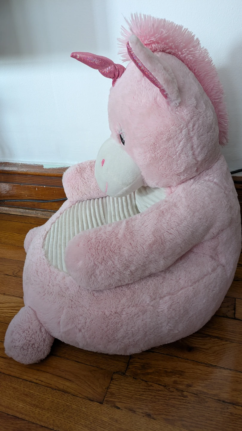 Goffa Pink Unicorn Plush Chair - photo 3