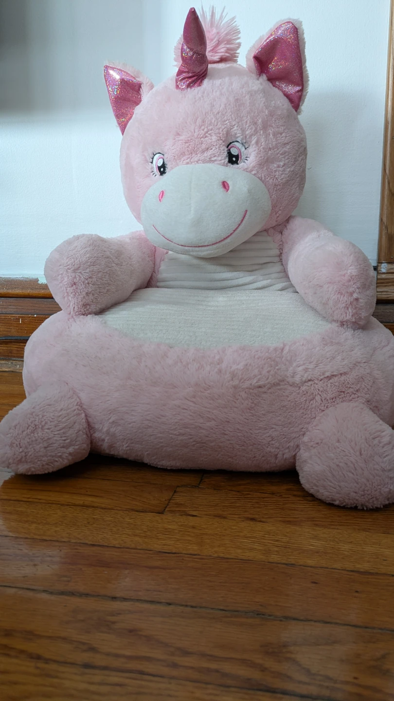 Goffa Pink Unicorn Plush Chair - photo 4