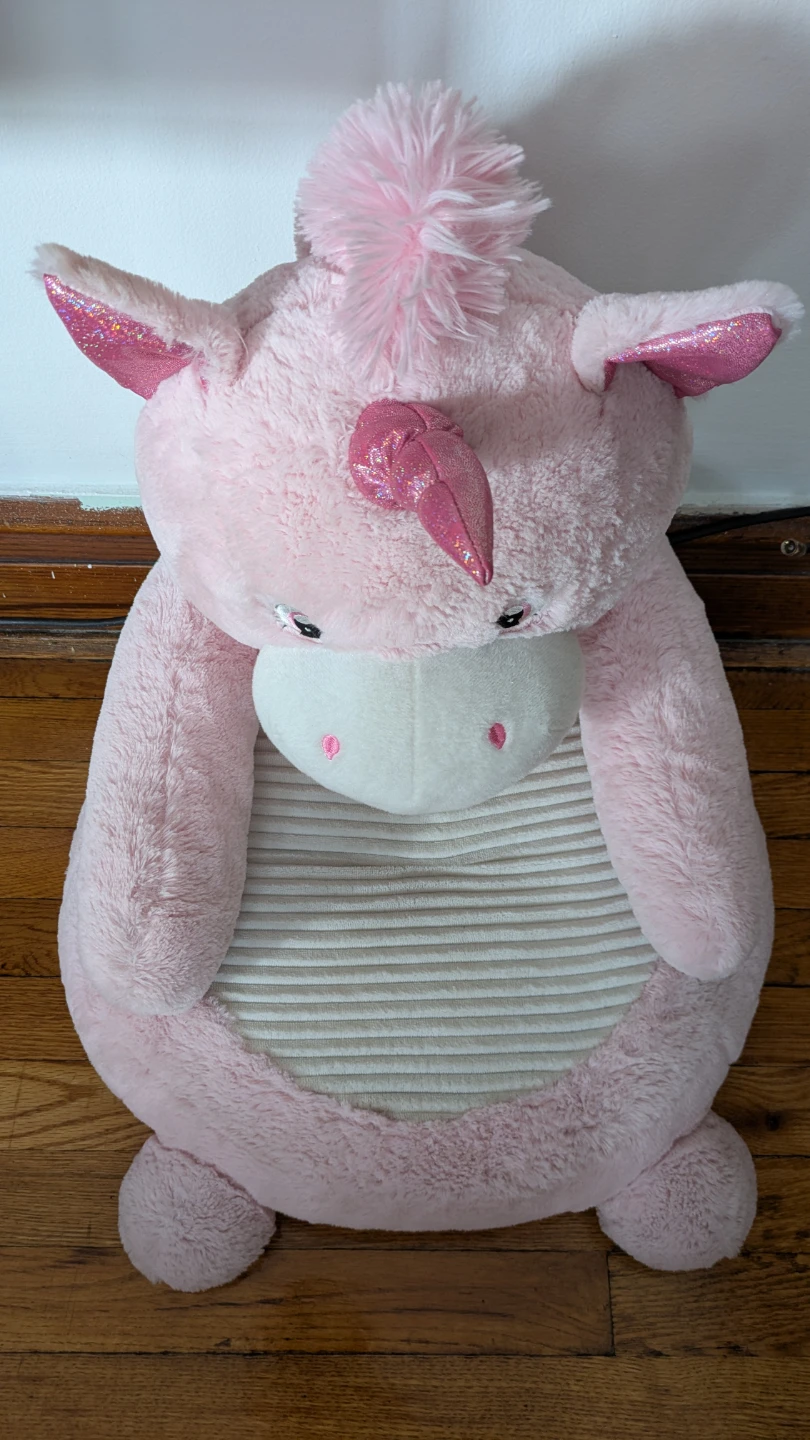 Goffa Pink Unicorn Plush Chair - photo 5