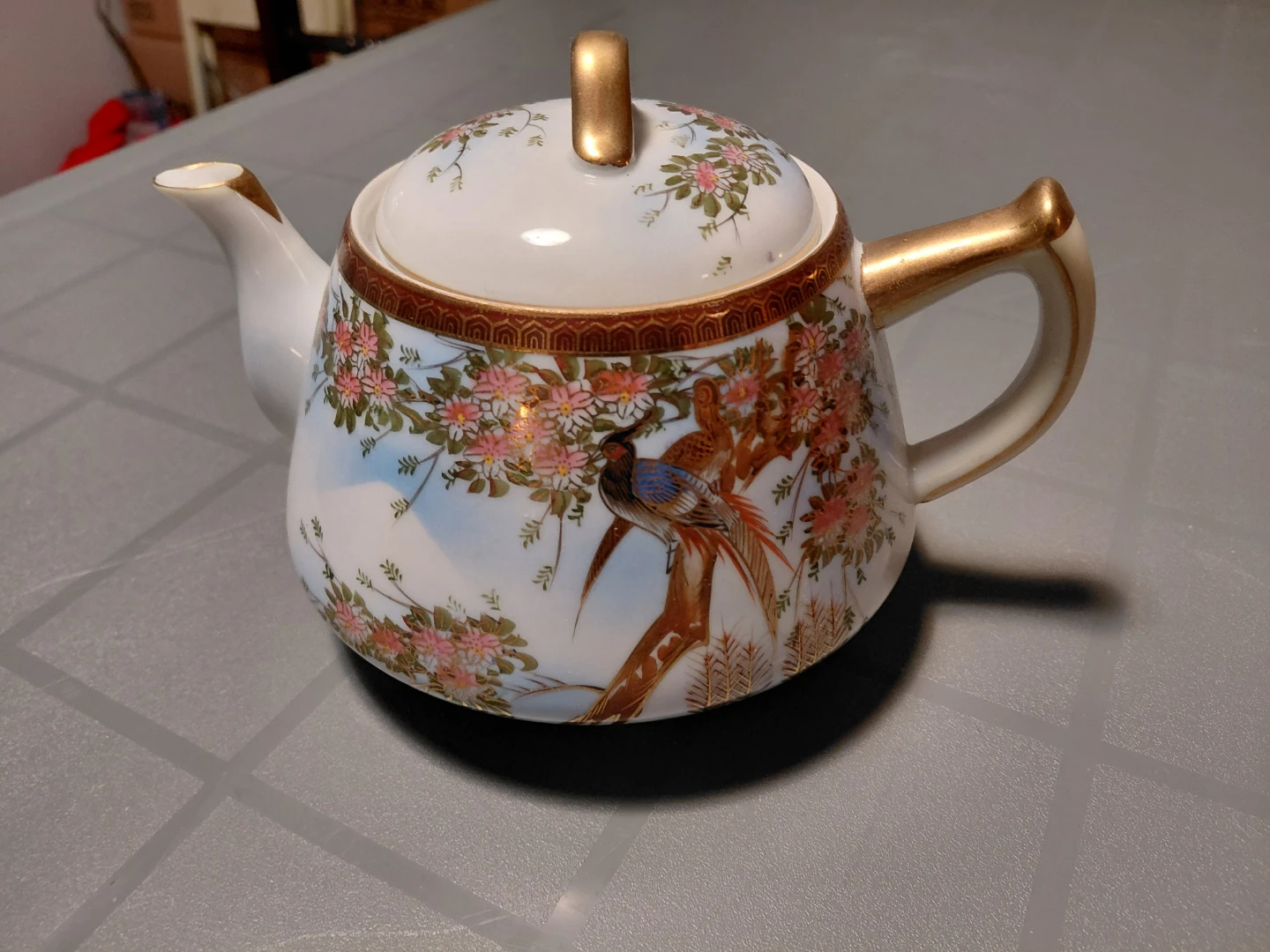 Vintage Japanese Teapot, cups with saucers and plates - photo 4