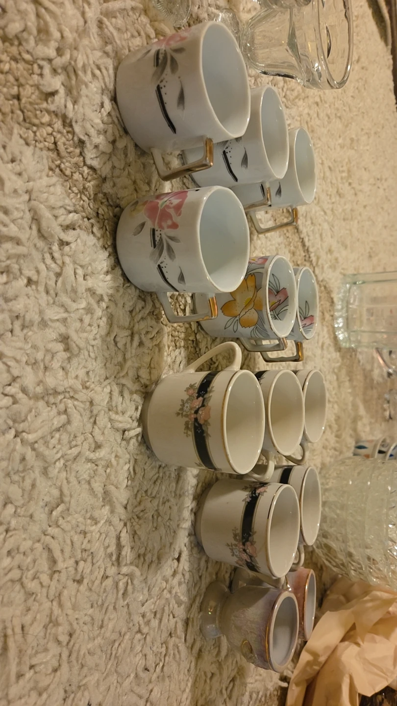 Glass Dessert Dishes and Coffee Cups - photo 2