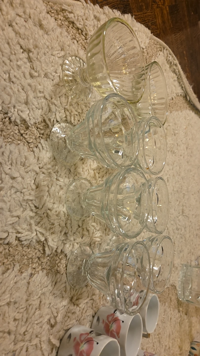Glass Dessert Dishes and Coffee Cups - photo 3