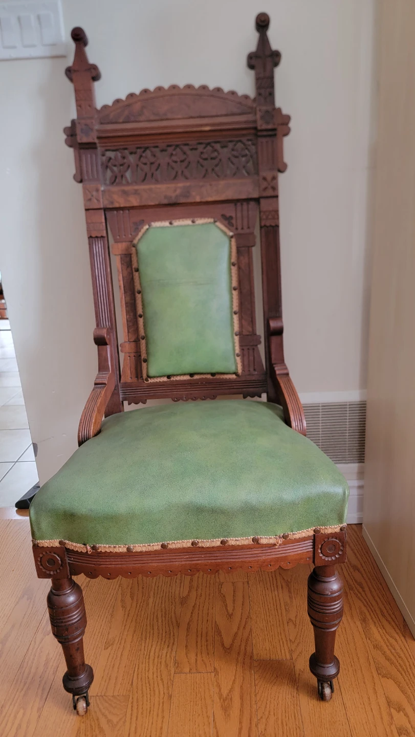 Victorian Gothic Revival armchair