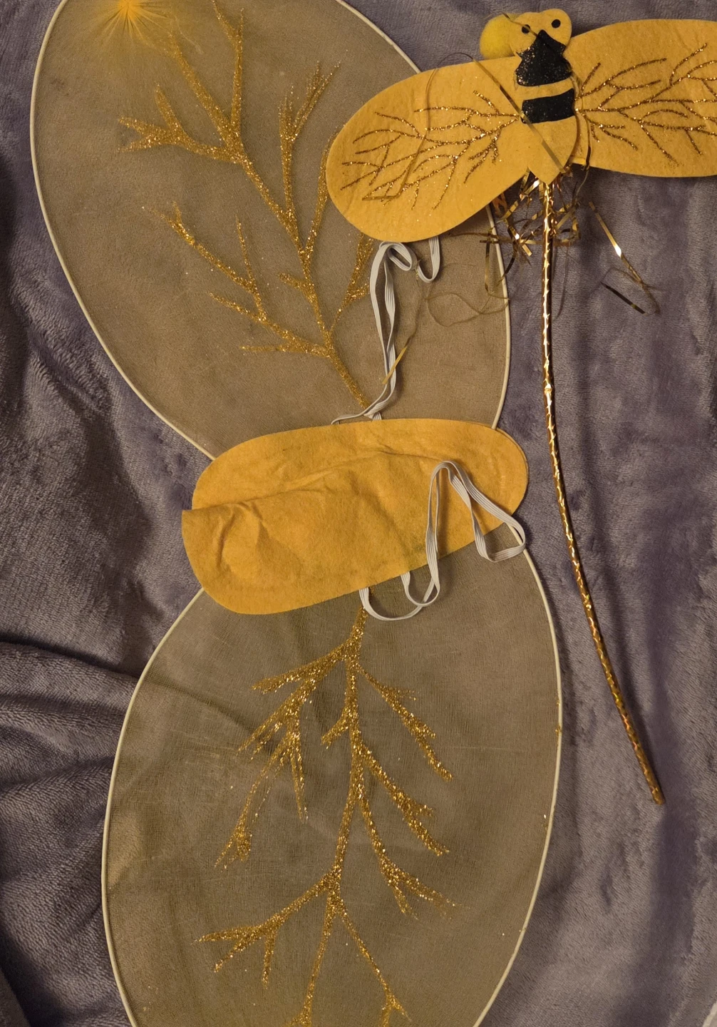 Bee costume wings and antennae set - photo 2