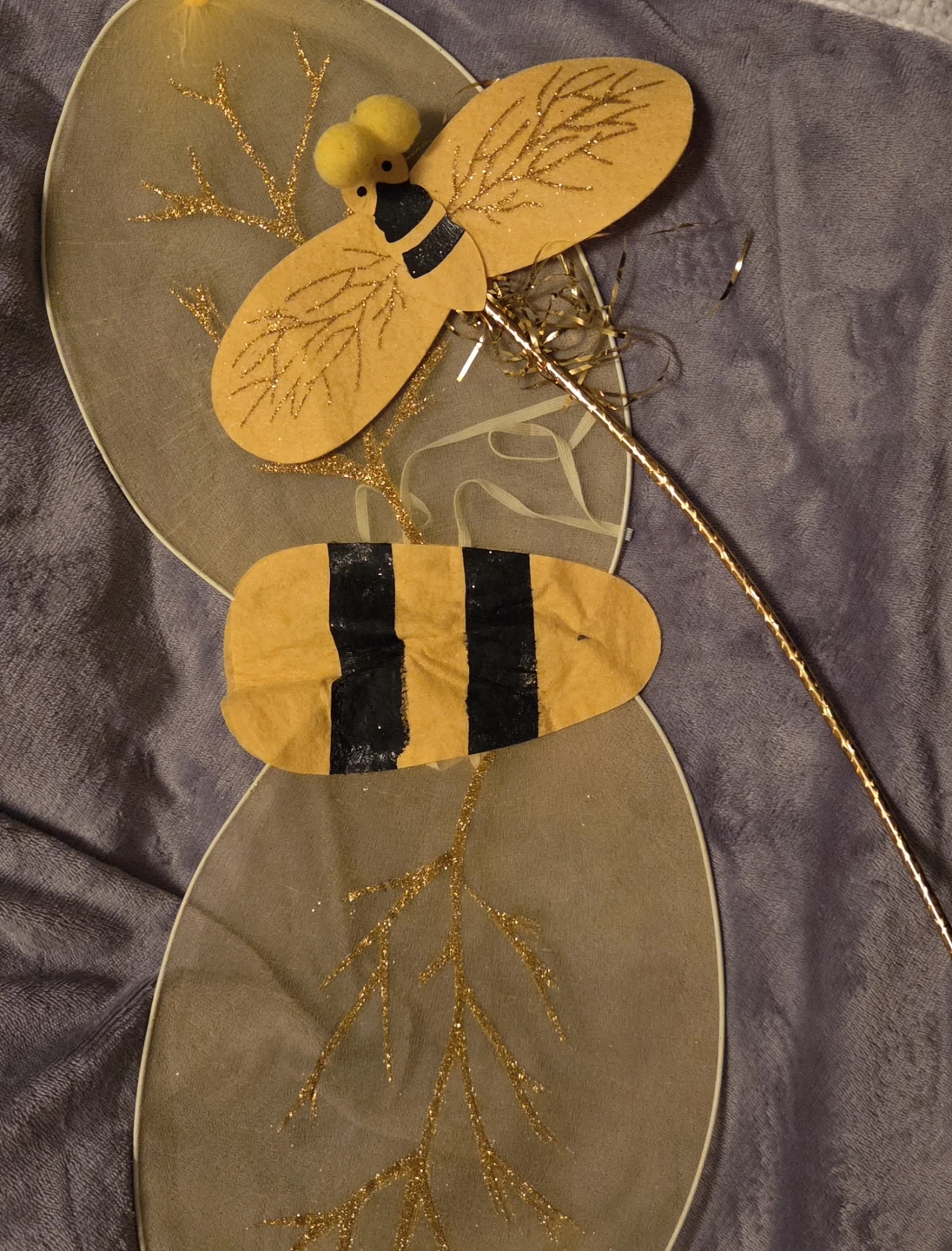 Bee costume wings and antennae set - photo 4