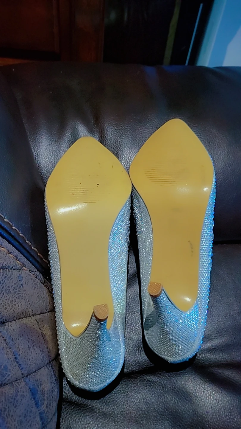 Sparkly Silver Heels SIZE 42 - photo 3